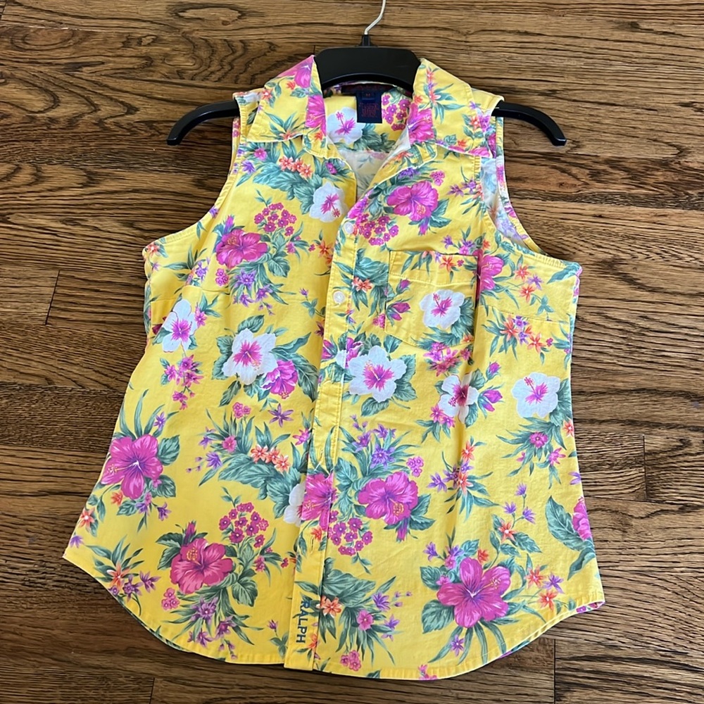 RALPH LAUREN FLORAL TOP ☀️